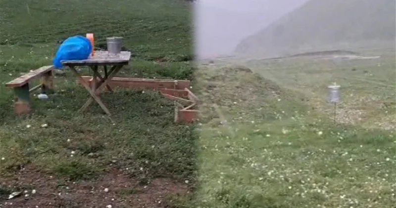 В Дашкесане выпал крупный град ФОТО ВИДЕО