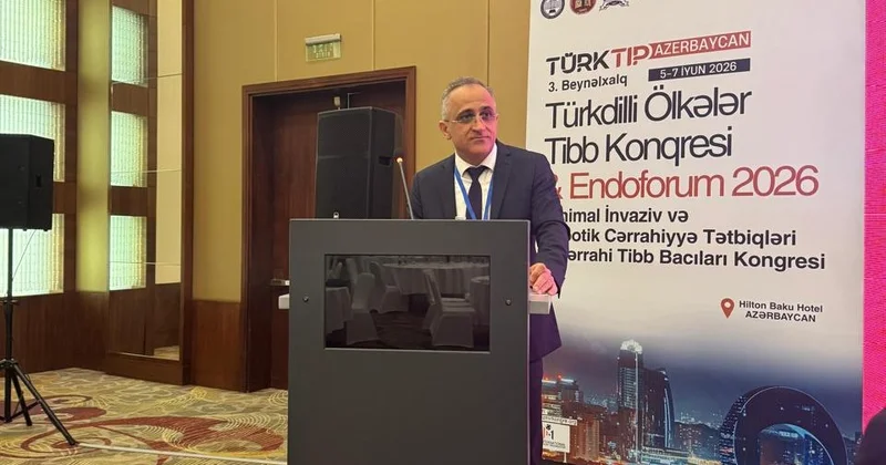 Dr. Namiq Novruzov III Beynəlxalq Türkdilli Ölkələrin Tibb Konqresi və Endoforum 2026 da məruzə ilə çıxış edib