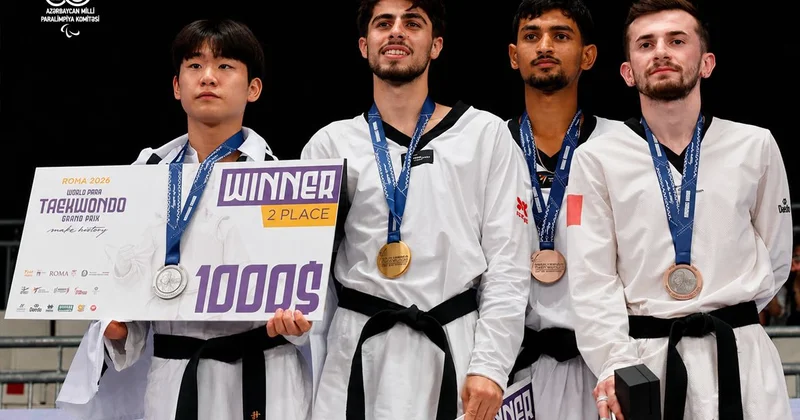 Parataekvondoçularımız Roma Qran Prisində bir qızıl və bir bürünc medal qazanıblar