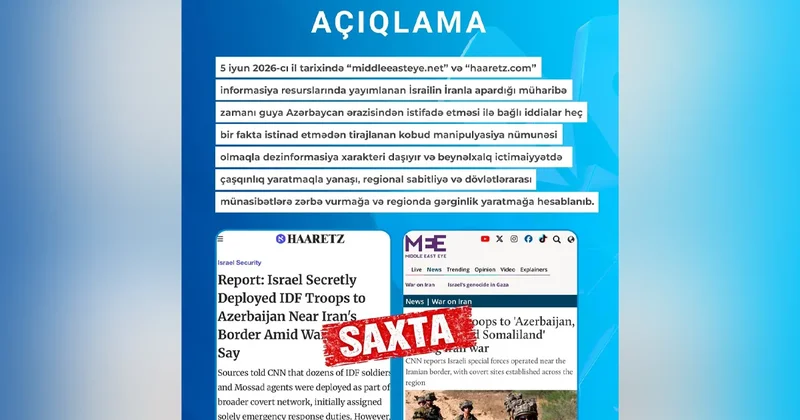 В MEDİA назвали публикации Middle East Eye и Haaretz частью информационной манипуляции