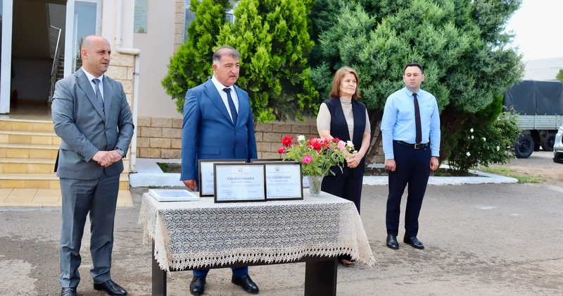 Samuxda su təsərrüfatı sahəsində çalışanlar təltif olundular