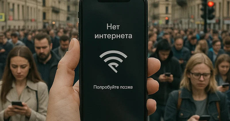 В России масштабно отключен мобильный интернет из за атак дронов