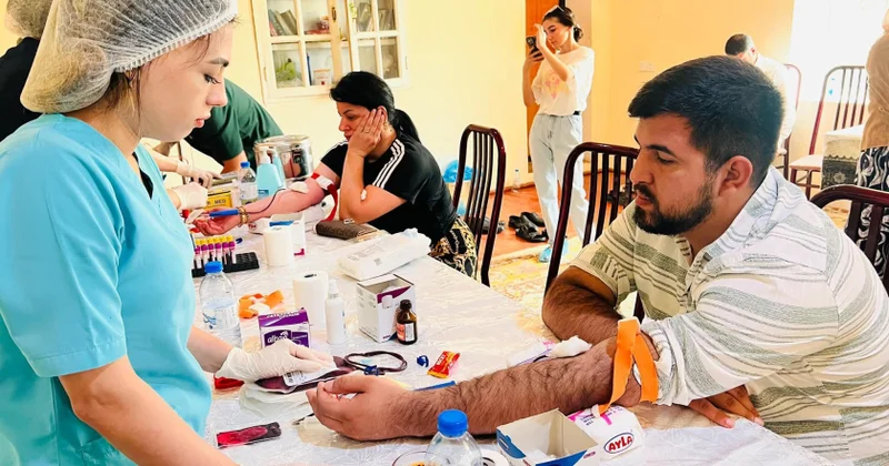 Şirvan sakinləri qanvermə aksiyasında iştirak ediblər