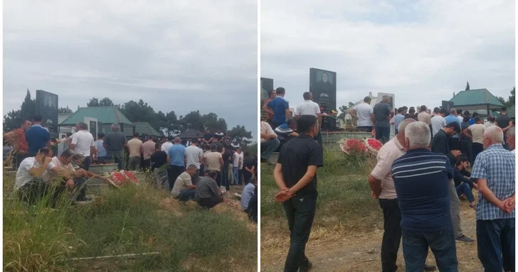 В Шамкире простились с тремя детьми, утонувшими накануне в сельском озере