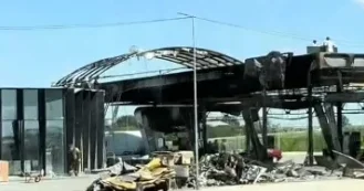 Rusiya Dnepropetrovsk vilayətində yanacaqdoldurma məntəqəsini məhv etdi VİDEO