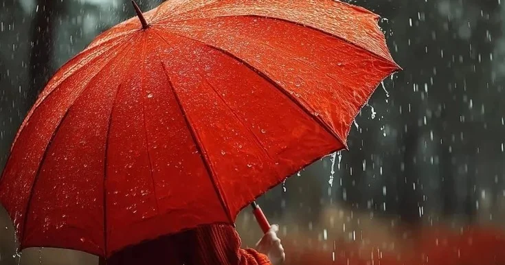 Yağış, şimşək Faktiki hava
