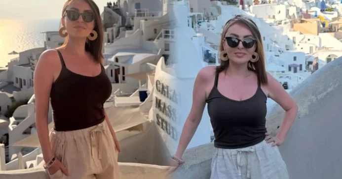 Sevda Ələkbərzadə ad gününü Santorinidə qeyd etdi Fotolar