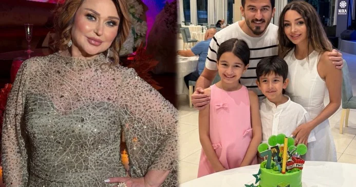 Mələkxanım Eyubovadan nəvəsinə ad günü təbriki Foto