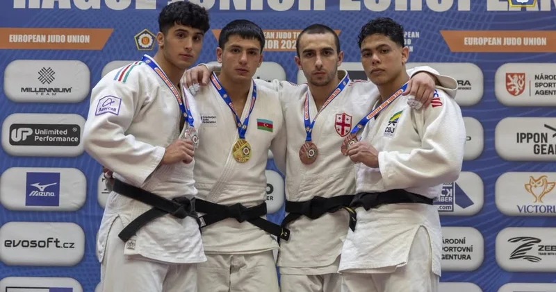 Cüdoçularımız Praqada parladı: Doqquz medal və komanda uğuru FOTO