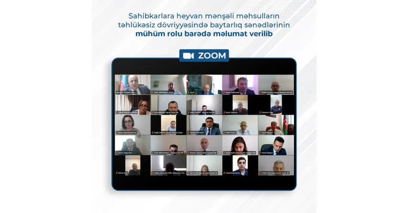 Sahibkarlara heyvan mənşəli məhsulların təhlükəsiz dövriyyəsində baytarlıq sənədlərinin mühüm rolu barədə məlumat verilib