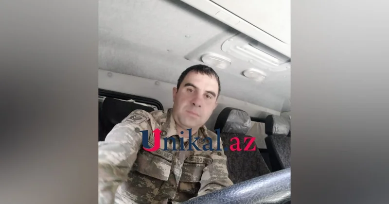 Minaya düşən hərbçimizin FOTOSU