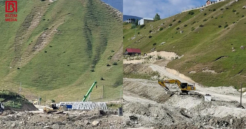 Qusarın Ləzə kəndində seli önləmək üçün işlər aparılır