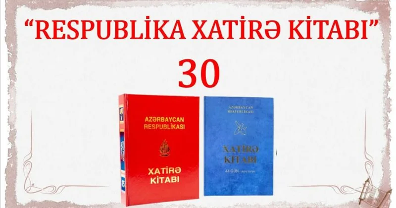 “Respublika Xatirə Kitabı”nın 30 illik yubileyinə həsr olunmuş videoçarxlar