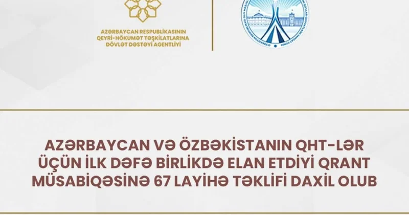 Azərbaycan və Özbəkistan QHT ləri üçün birgə qrant müsabiqəsi üzrə layihələrin ekspertizasına başlanılıb