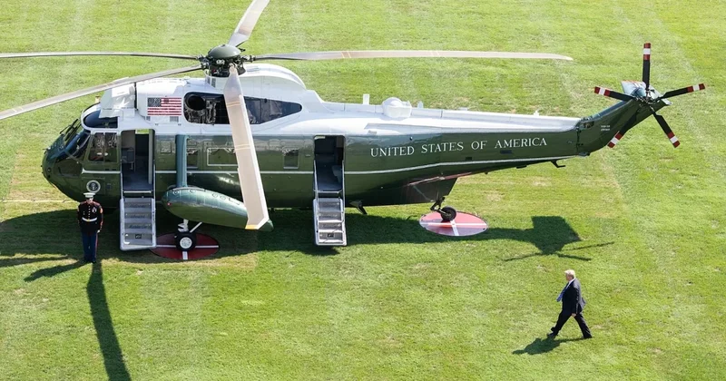 ABŞ Trampın helikopteri ilə bağlı insidenti araşdırır