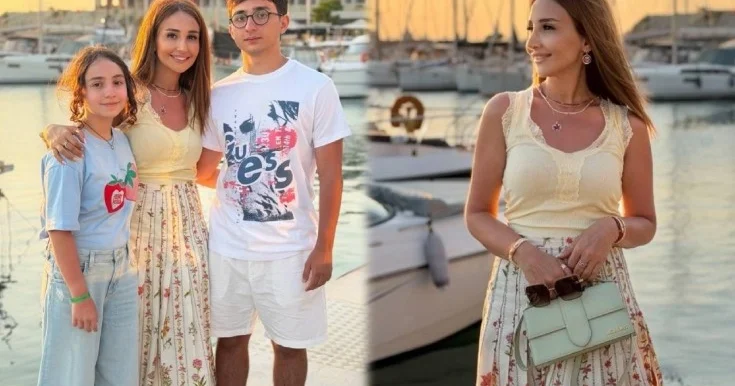 Aytəkinin ailəsi ilə ada istirahəti Fotolar