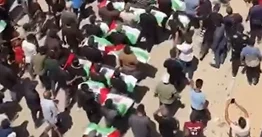 Qəzza zolağında Fələstin tarixinin ən böyük dəfn mərasimlərindən biri keçirilir VİDEO