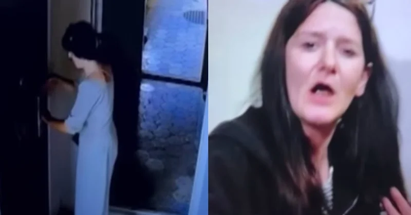Bu qadının Bakıda evlərə girməyə çalışdığı deyilir Video