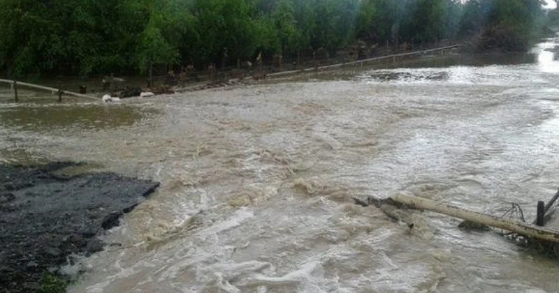 Daşkəsəndə təbii fəlakət: Leysan selə səbəb oldu