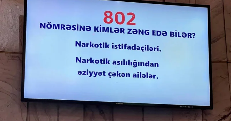 Metro stansiyalarında narkomaniya ilə mübarizəyə həsr edilmiş sosial çarx nümayiş olunur