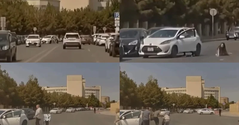 Bakıda piyadanı vuran sürücü DÖYÜLDÜ