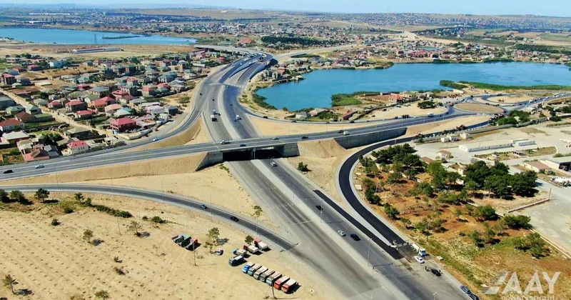Pirşağı Novxanı Xırdalan M4 avtomobil yolunun tikintisi davam edir