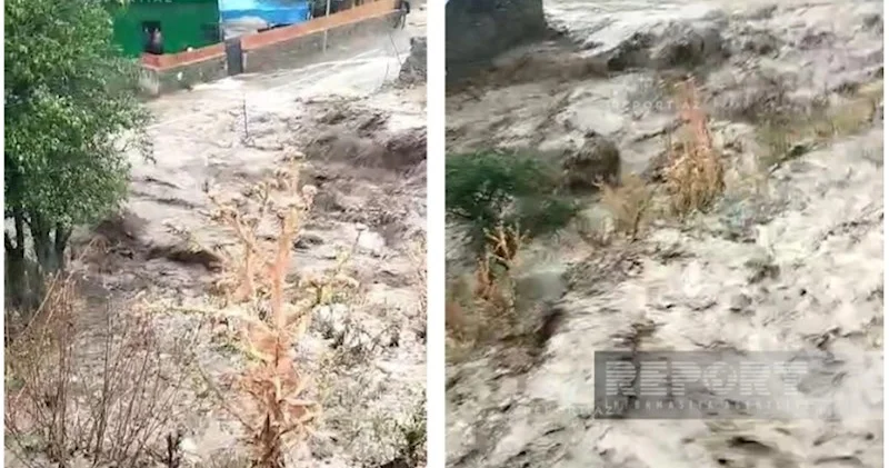 Daşkəsənin Alaxançallı kəndinə sel gəlib, bir sıra fəsadlar törədib