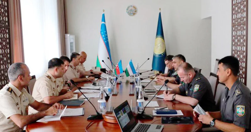 Азербайджанская делегация на выпуске Горного воина в Чимгане