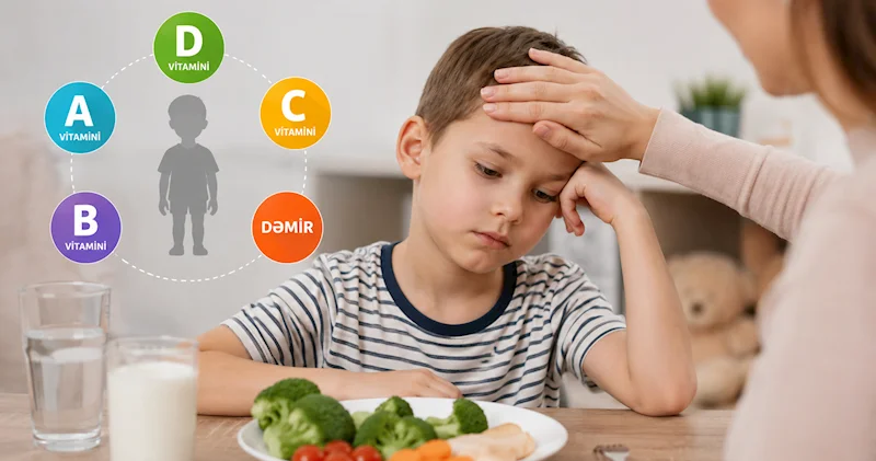 Uşaqlarda vitamin əskikliyini valideyn necə hiss edə bilər?