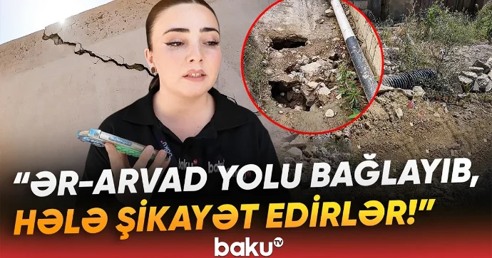 Badamdar sakini: Evimizin altı su içindədir VİDEO
