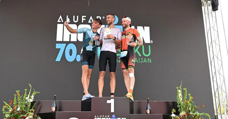 Bakıda keçirilən “IRONMAN 70.3” triatlon yarışının qalibləri mükafatlandırılıb