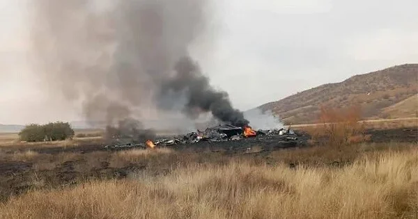 Yunanıstanda qırıcı qəzaya uğradı Anbaan video
