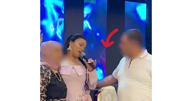Bahar Lətifqızı ona toxunan kişiyə əsəbiləşdi (Video)