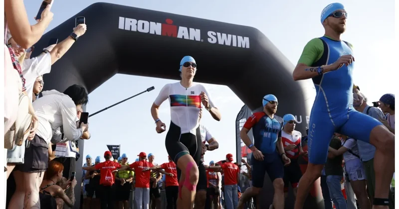 Bakıda ALUFAR IRONMAN 70.3 Baku beynəlxalq triatlon yarışı start götürüb