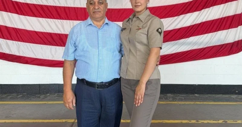 Azərbaycanlı jurnalistin qızı Amerika ordusunda xidmət edir FOTO