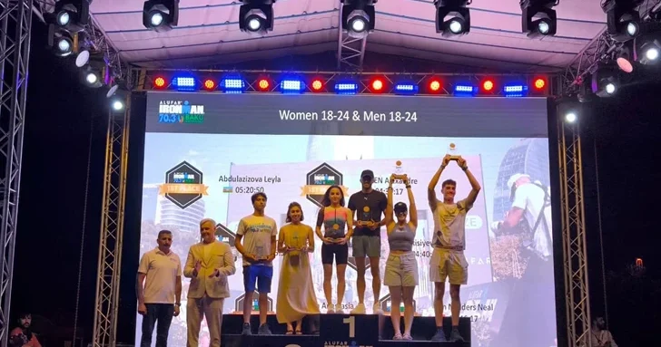 Трое азербайджанских спортсменов стали победителями IRONMAN 70.3 Baku