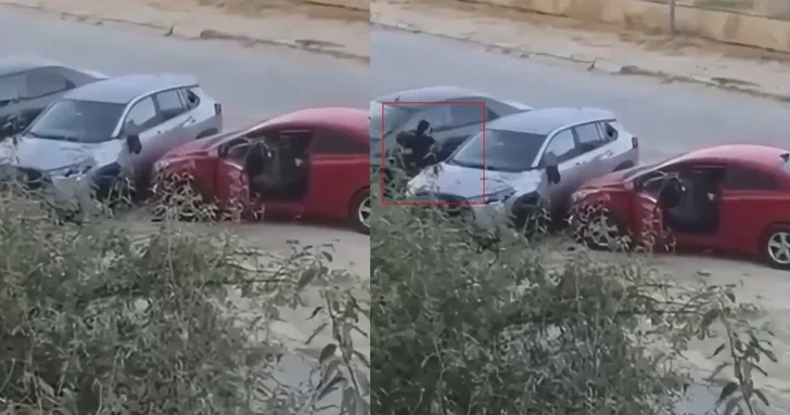 В Баку женщина намеренно въехала в припаркованный автомобиль и пыталась разбить его стекла