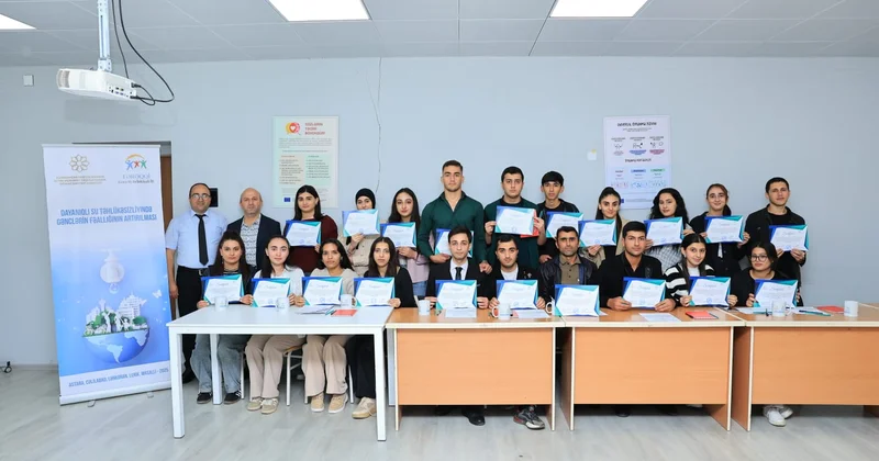 “Dayanıqlı su təhlükəsizliyində gənclərin fəallığının artırılması” layihəsinin növbəti seminarı Cəlilabadda keçirilmişdir