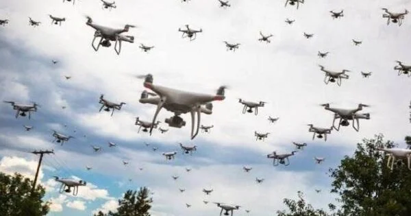 Çində dron şousu faciəyə çevrildi Video