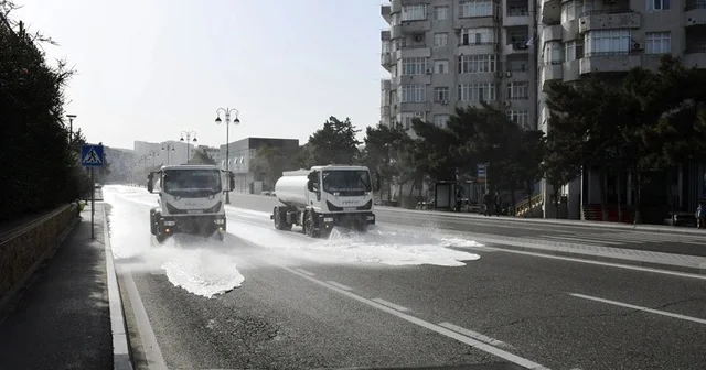 Paytaxtın 555 küçəsi yuyuldu FOTO