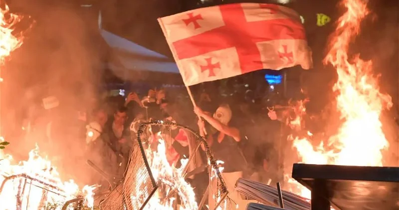 Tbilisidə etiraz aksiyasının təşkilatçıları saxlanıldı: Sabiq prokuror, polkovnik...