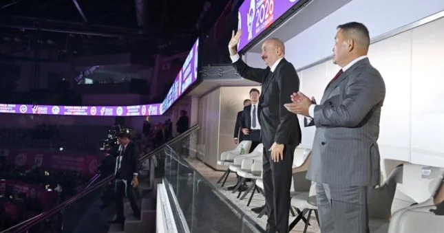 Prezident dünya çempionatının açılışında