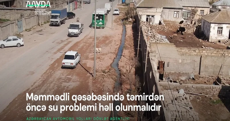 AAYDA: Məmmədli qəsəbəsində yolun bərpası üçün öncə su problemi həll olunmalıdır