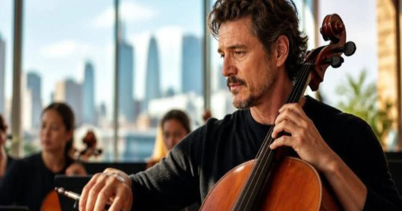 Məşhur aktyor violonçel çalmağı öyrəndi Rola görə