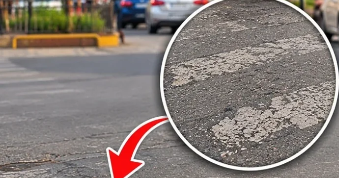 Məktəblilərin keçdiyi yolda təhlükə: Piyada zolağı görünmür, sürücülər də yol vermirlər FOTO