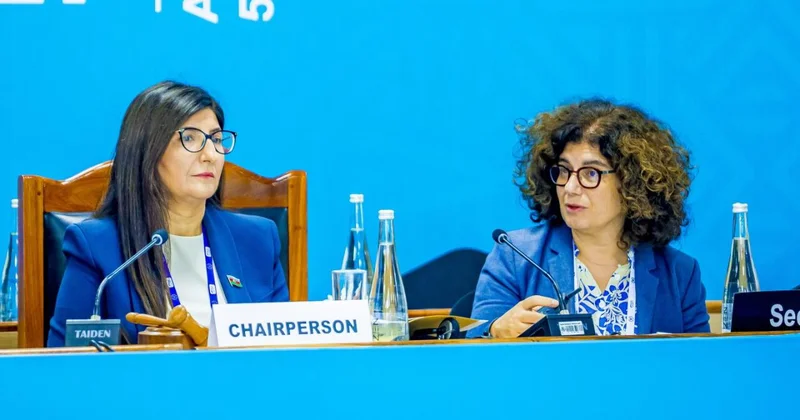 Millət Vəkili Sevil Mikayılova IPU nun 153 cü Assambleyasında məruzə ilə çıxış edib (Foto)