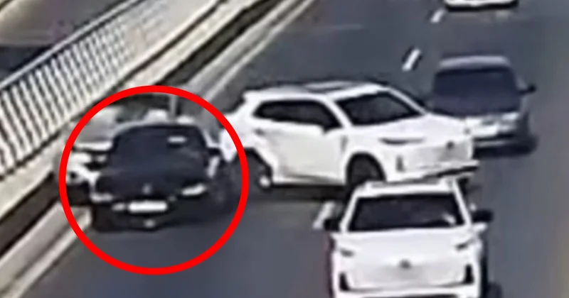 Həmin nişanı quraşdırmadı, zəncirvari qəzaya səbəb oldu Video
