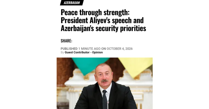 “EU Reporter” Prezident İlham Əliyevin nitqinə həsr olunmuş analitik məqalə dərc edib