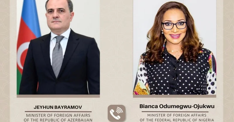 Ceyhun Bayramov nigeriyalı həmkarı ilə müzakirə apardı