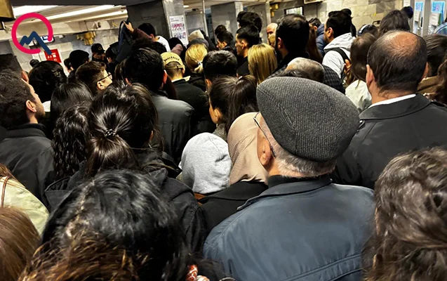 Bakı metrosu bu gün... FOTO